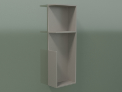 Vertical shelf (90U19003, Clay C37, L 24, P 12, H 72 cm)
