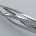 3 डी मॉडल मुड़ा हुआ चाकू - पूर्वावलोकन