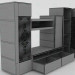 3d Комбинированный шкаф модель купить - ракурс