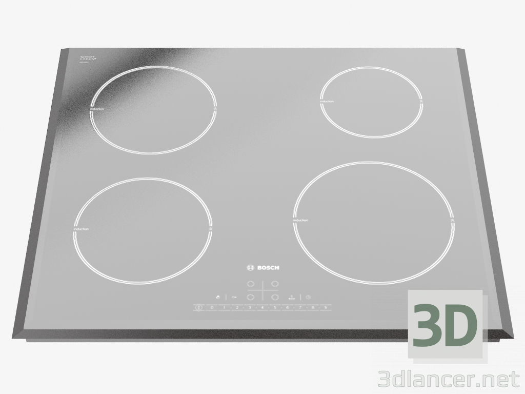 3d model Cocina empotrada de inducción PIE651F17E - vista previa