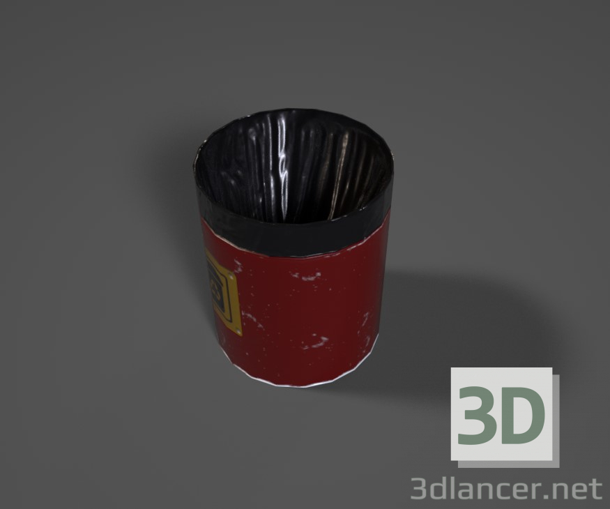 Trash 3D modelo Compro - render