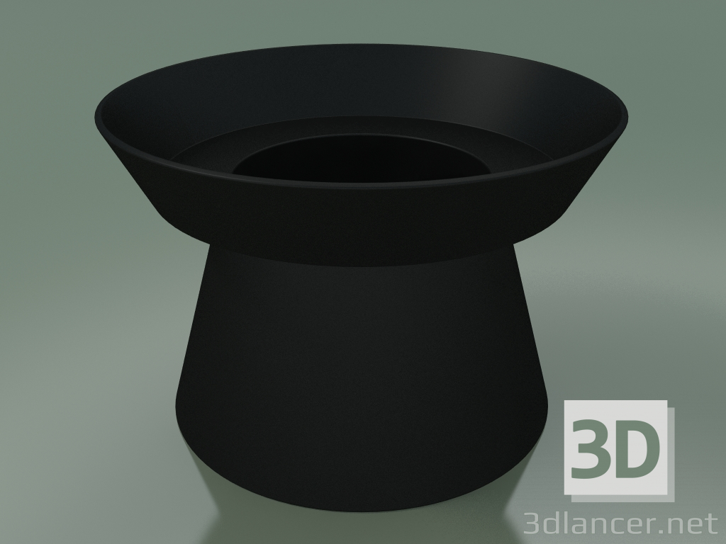 modèle 3D Vase Giravolta - Vase C (Noir Mat) - preview