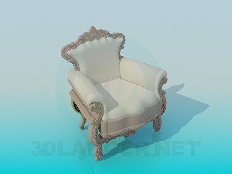 3d модель Крісло в стилі бароко – превью