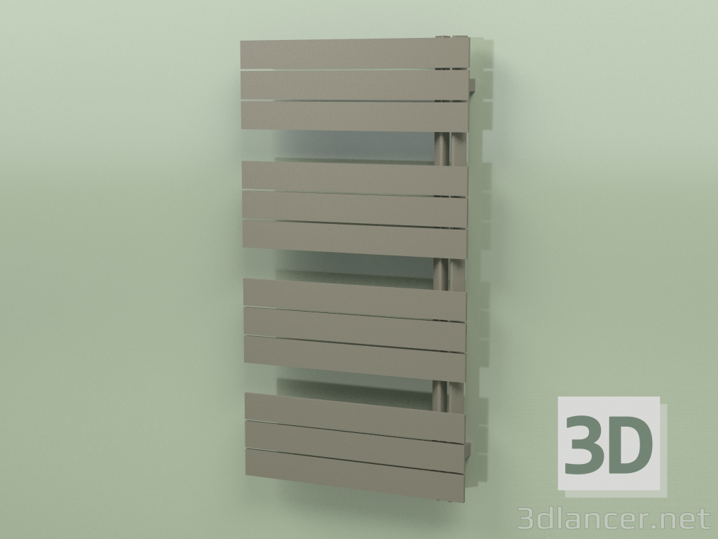 3D modeli Isıtmalı havlu askısı - Elato (1130 x 600, RAL - 7013) - önizleme
