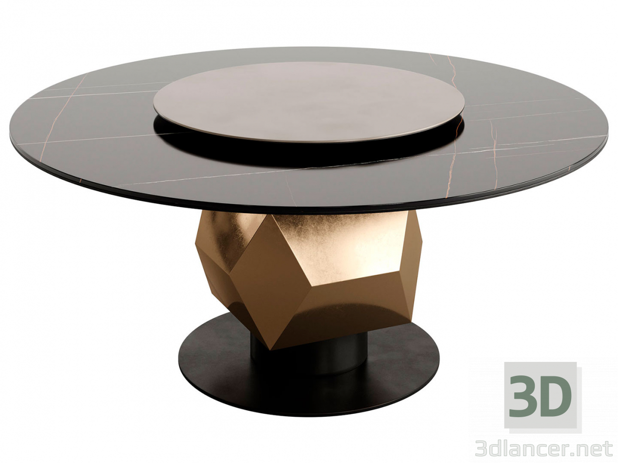 3d TL-2920_Round Dining Table by Tonino Lamborghini model buy - render