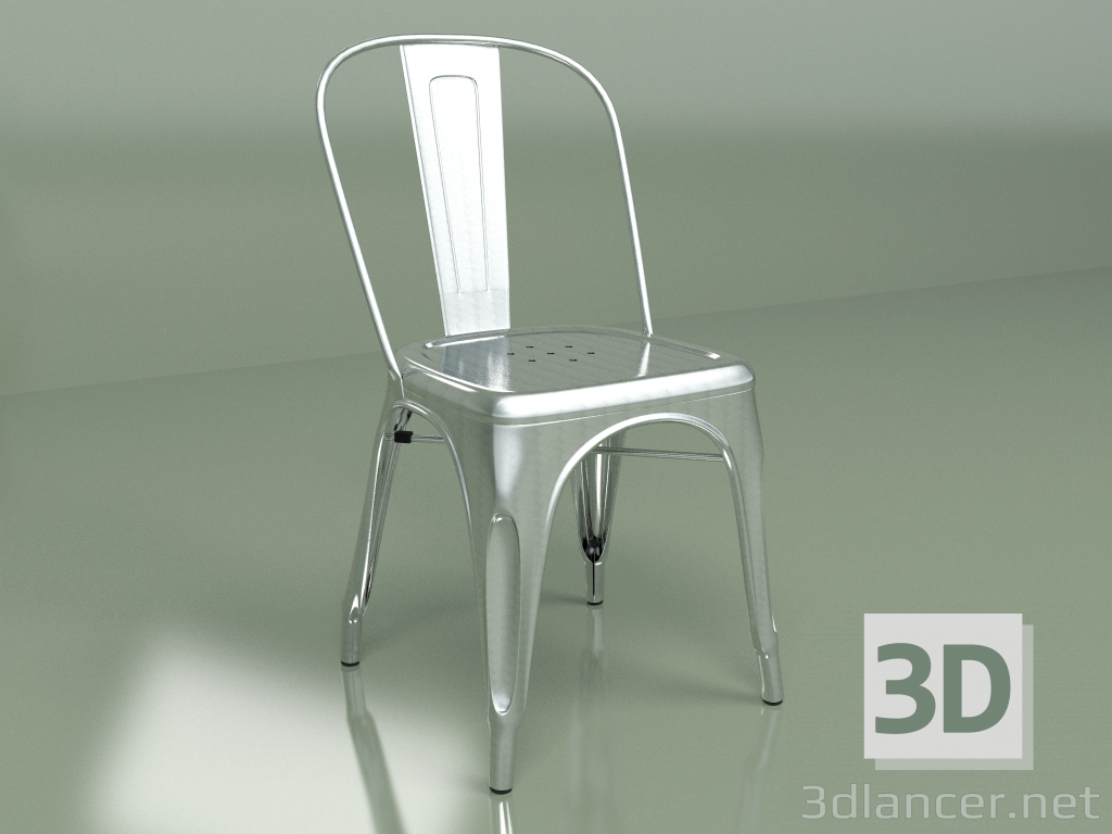 3d model Chair Marais (galvanized) - preview