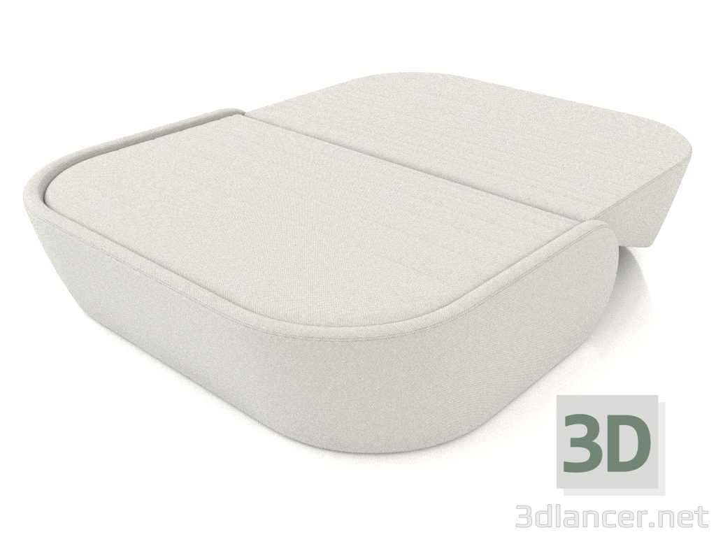 3 डी मॉडल 2 लोगों के लिए सोफ़ा-बिस्तर (बाहर मुड़ा हुआ) - पूर्वावलोकन