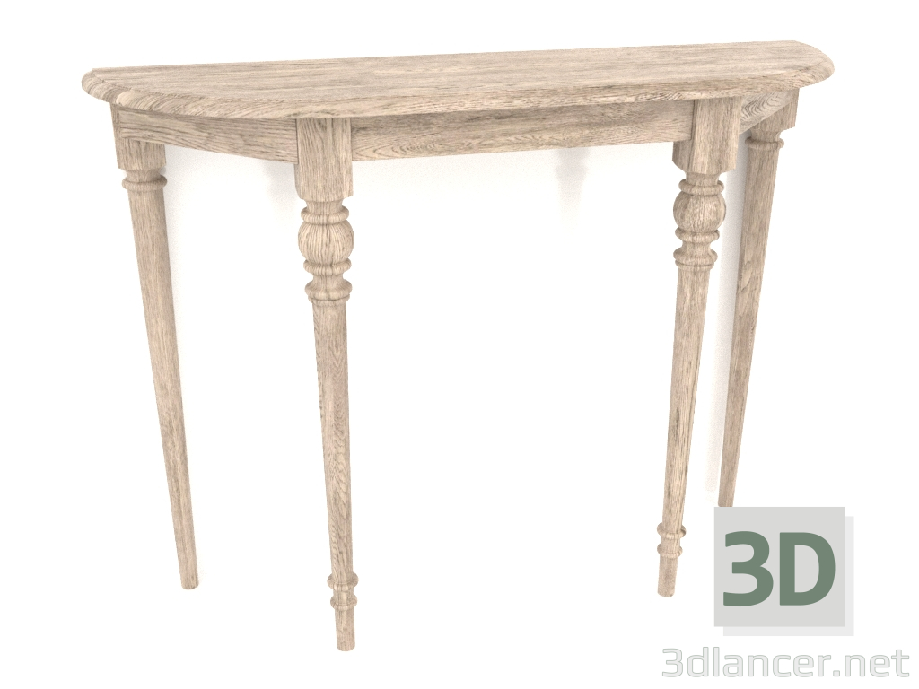 3d model Console (white oak) - preview