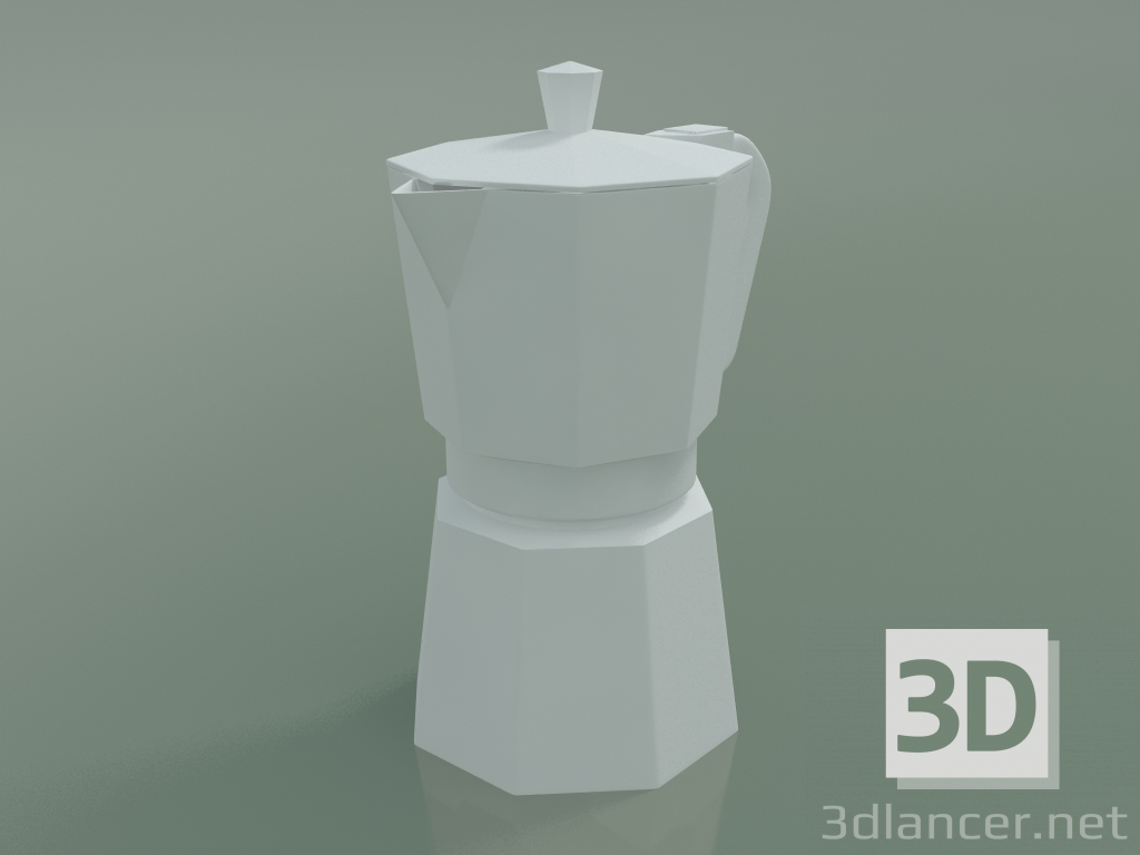 modèle 3D Pichet Moka (petit, blanc) - preview