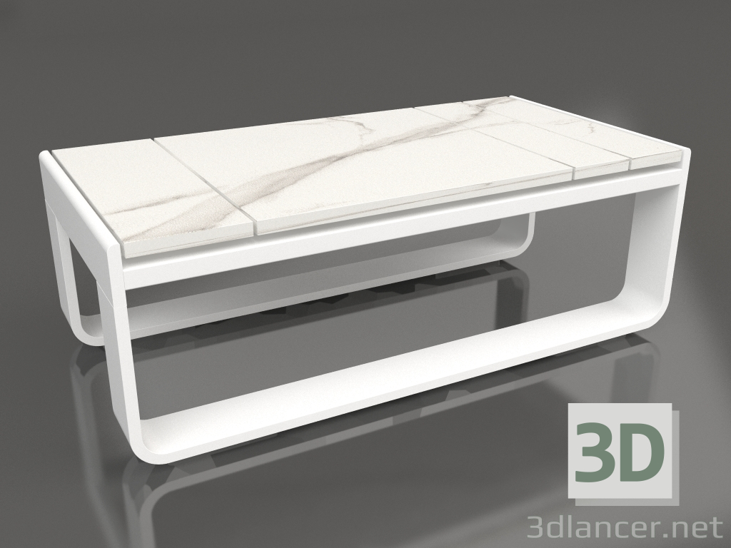 Modelo 3d Mesa lateral 35 (DEKTON Aura, Branco) - preview