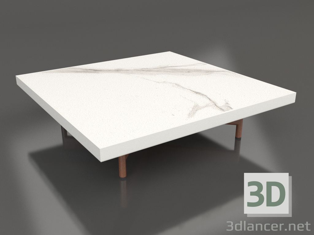 3d model Square coffee table (Agate gray, DEKTON Aura) - preview