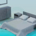 3d model The furniture in the bedroom - preview