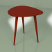3d модель Приставной стол Капля монохром (бордовый) – превью