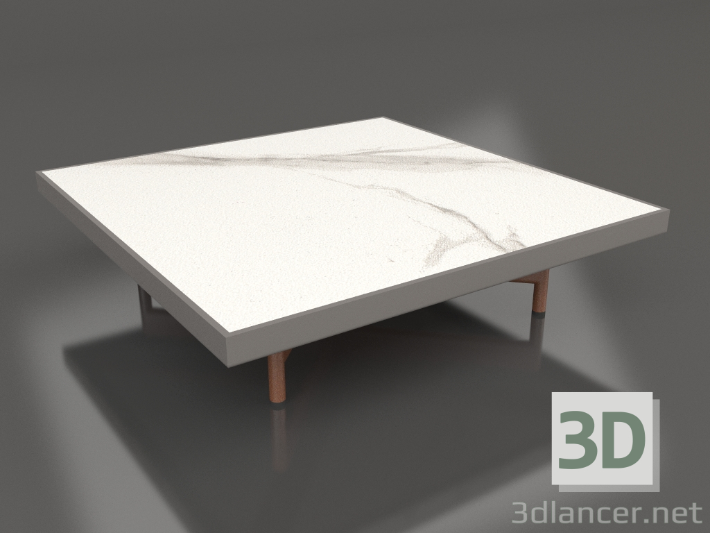 modèle 3D Table basse carrée (Gris quartz, DEKTON Aura) - preview