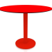 3d model Dining table on column leg Ø90 (Red) - preview
