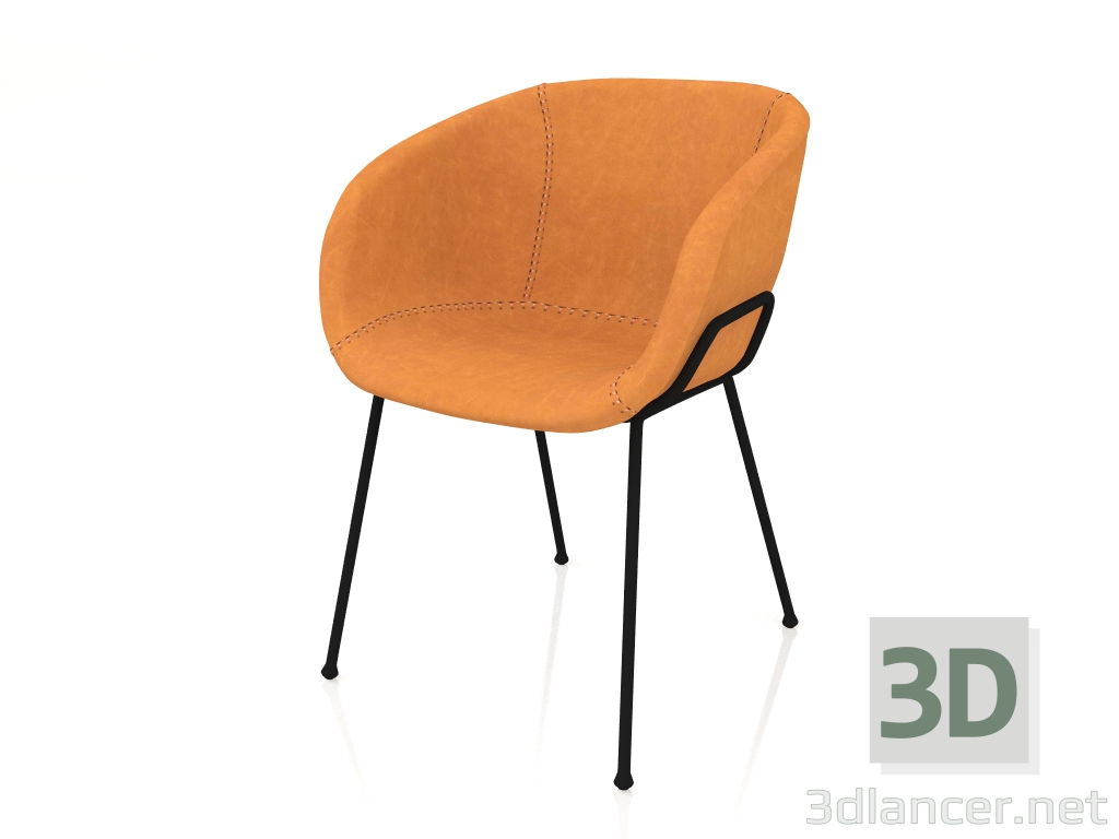 3d model Armchair Feston Fab (Brown) - preview