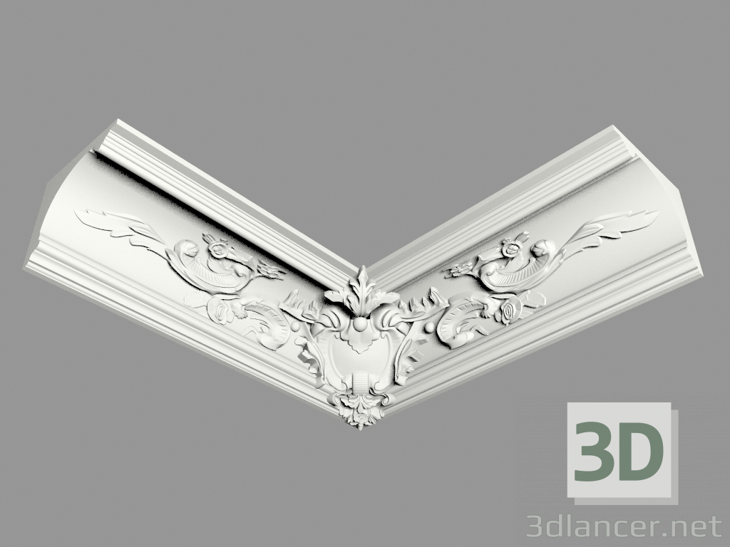 3D modeli Kalıplı saçak (КФ50у) - önizleme