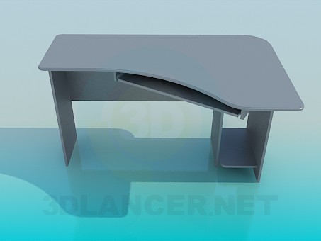 3d модель Комп'ютерний стіл – превью