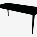 modello 3D Tavolo da pranzo (frassino tinto nero 90x180) - anteprima