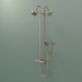 3d model Shower pipe with thermostat and 3jet overhead shower (34640310) - preview