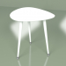 3d модель Приставной стол Капля монохром (белый) – превью