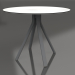 Modelo 3d Mesa de jantar redonda com perna de coluna Ø90 (Antracite) - preview