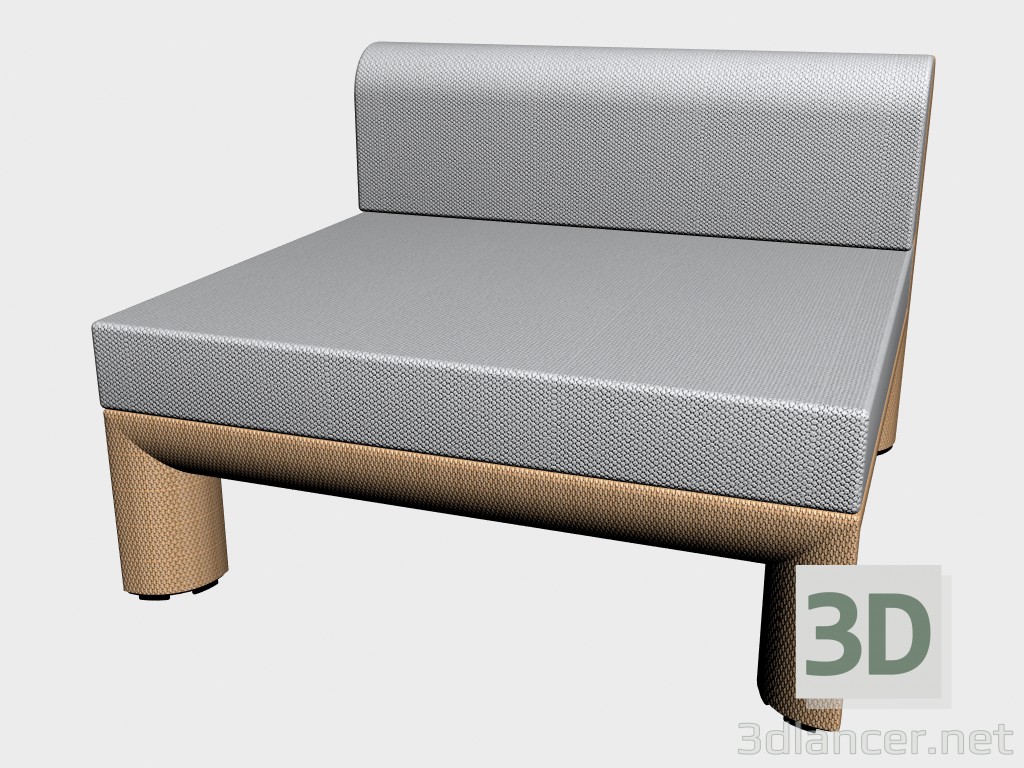 modello 3D Sofa (componente) modulo centrale 8852 8856 - anteprima