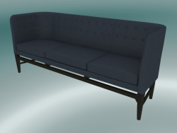 Triple sofa Mayor (AJ5, H 82cm, 62x200cm, Walnut, Divina - 793)