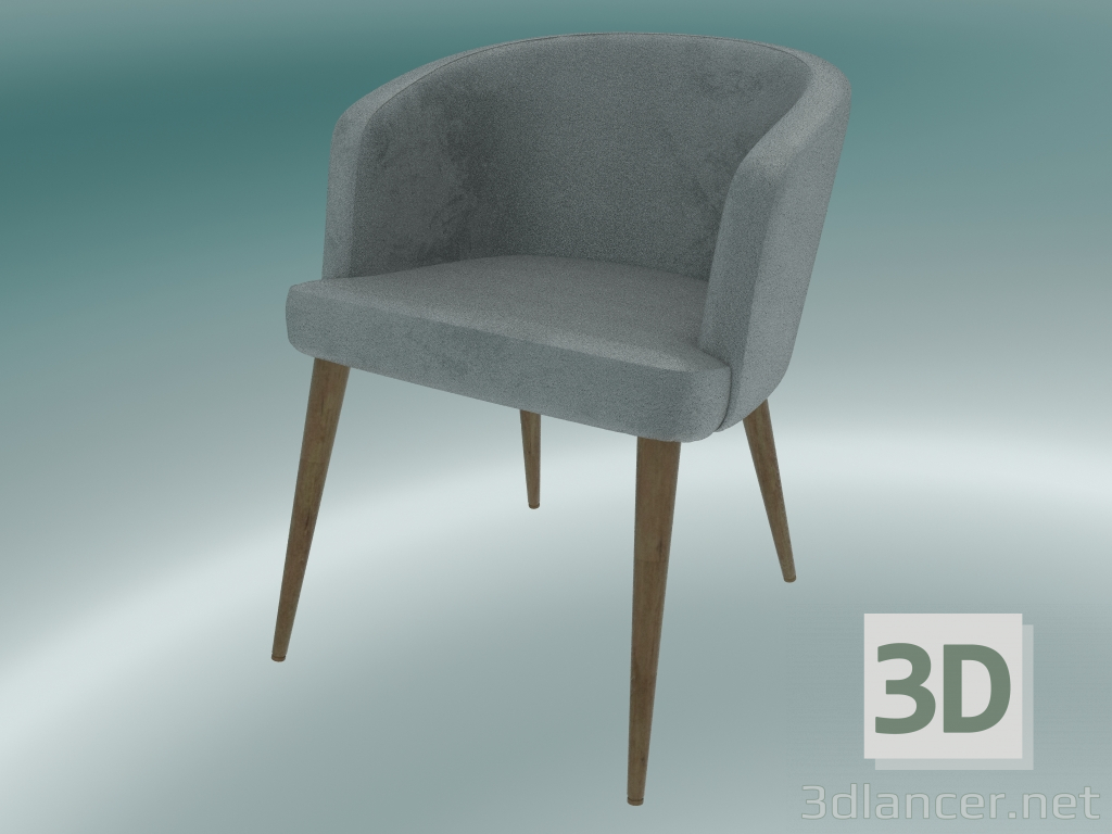 modèle 3D Demi chaise Joy (gris) - preview