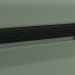 modello 3D Radiatore orizzontale RETTA (6 sezioni 2000 mm 60x30, nero opaco) - anteprima