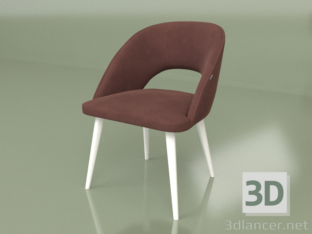 3 डी मॉडल रोक्को कुर्सी (पैर सफेद) - पूर्वावलोकन