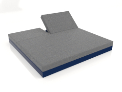 Bett mit Rückenlehne 200 (Nachtblau)