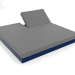 3d model Bed with back 200 (Night blue) - preview