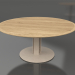 modello 3D Tavolo da pranzo Ø170 (Sabbia, Legno di Iroko) - anteprima