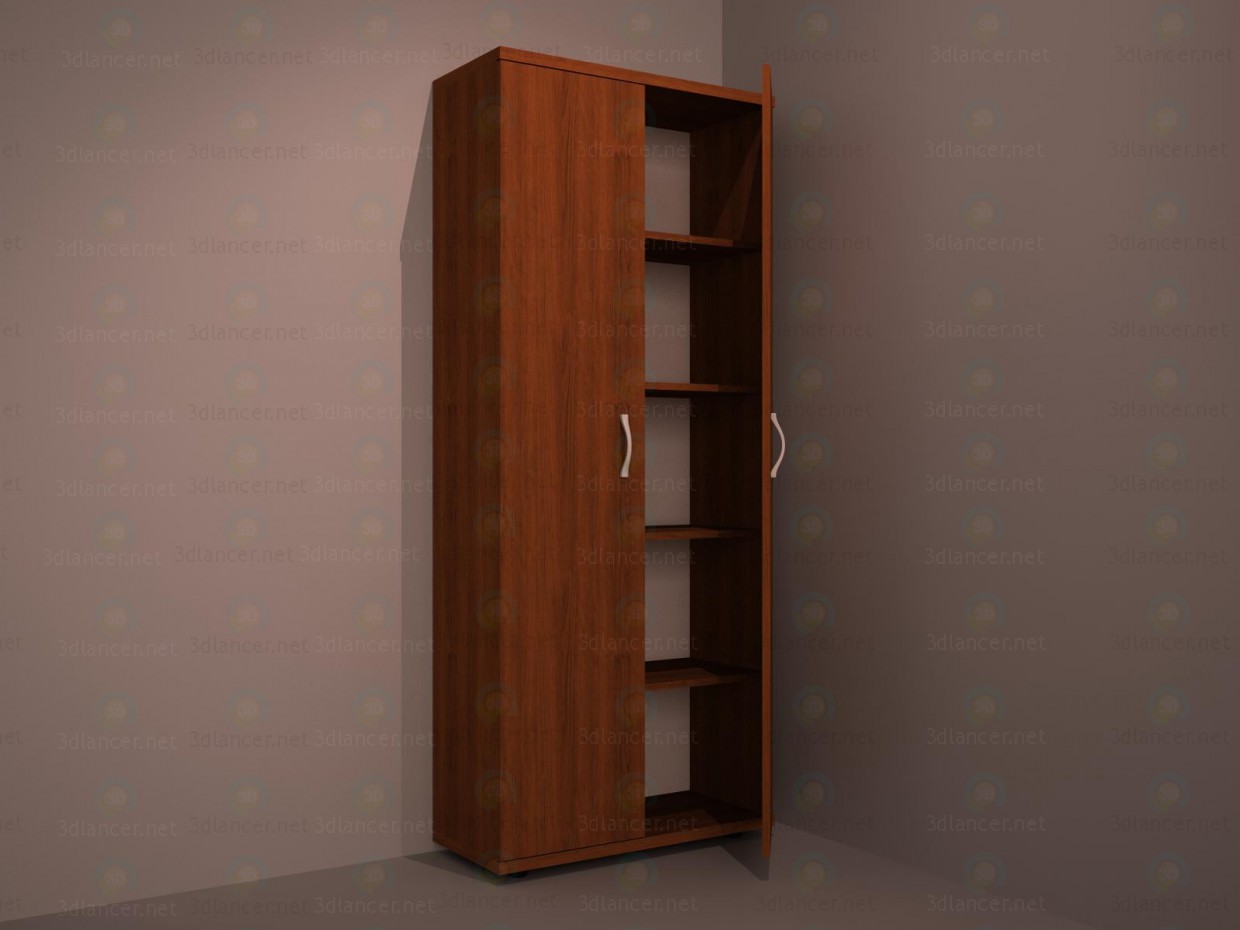 El armario bajo los documentos 3D modelo Compro - render