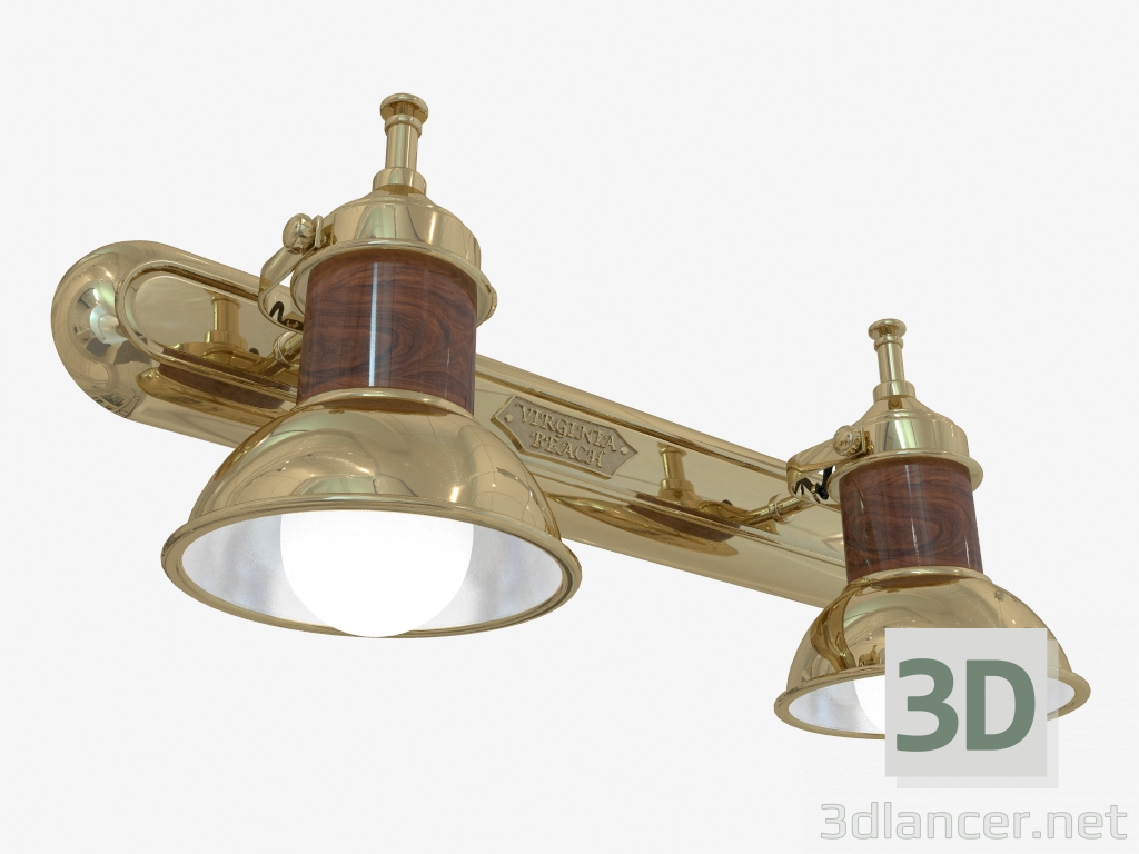 3d модель Светильник настенный двухточечный Arabella – превью