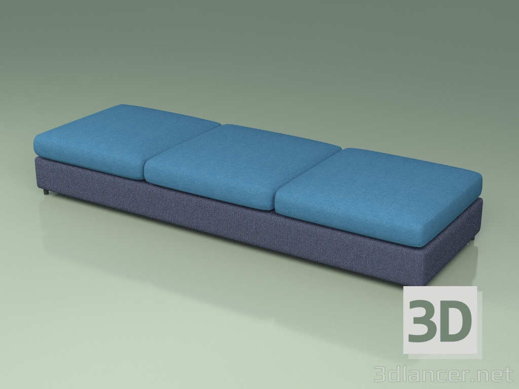 modello 3D Modulo divano 001 (3D Net Navy) - anteprima