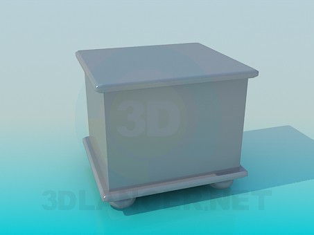 3D Modell Nachttisch - Vorschau