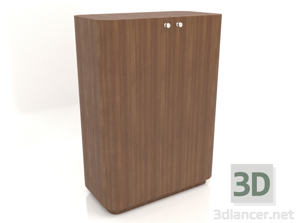 3d model Mueble TM 031 (760x400x1050, madera marrón claro) - vista previa