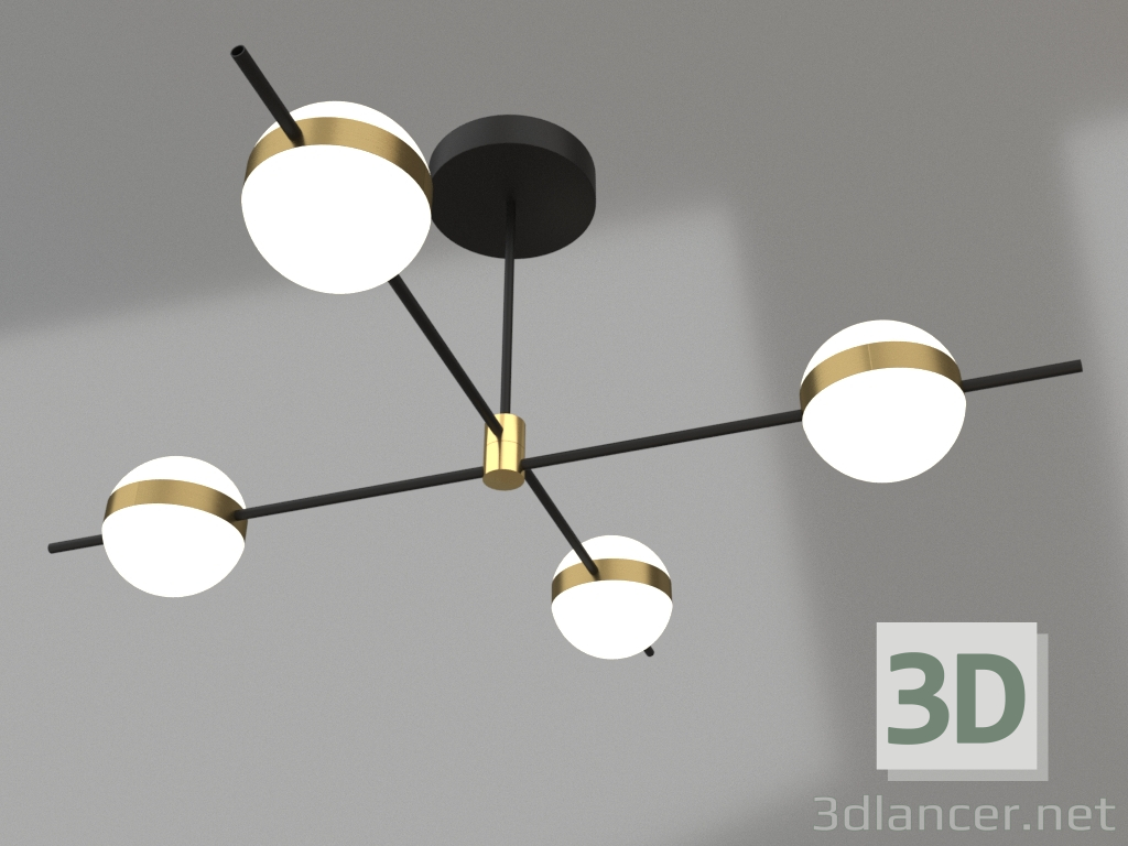 3d model Ceiling chandelier (7162) - preview