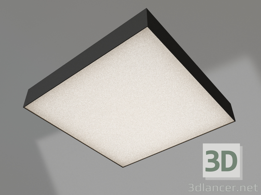 3D Modell Lampe IM-QUADRO-EMERGENCY-3H-S400x400-44W Day4000 (BK, 120 Grad, 230V) - Vorschau