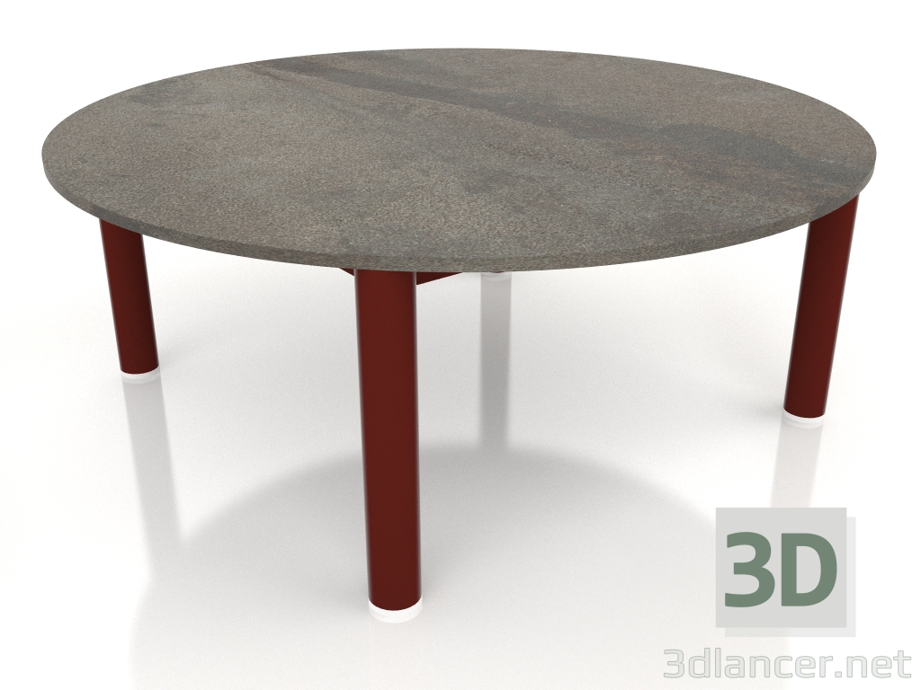 modello 3D Tavolino P 90 (Rosso vino, DEKTON Radium) - anteprima