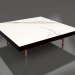 3d model Square coffee table (Black, DEKTON Aura) - preview