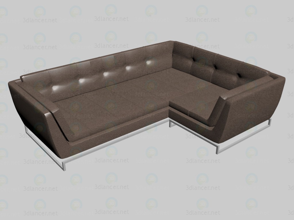 3D modeli Köşe kanepe Siena - önizleme