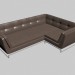3D modeli Köşe kanepe Siena - önizleme