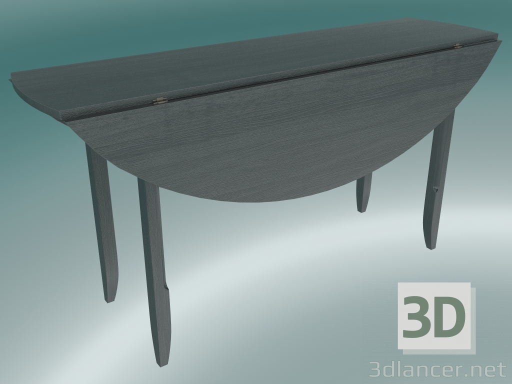 modèle 3D Console de salle à manger pliante (chêne gris) - preview