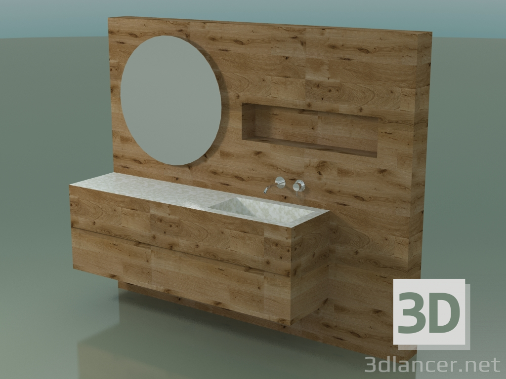 3 डी मॉडल बाथरूम सजावट प्रणाली (D05) - पूर्वावलोकन