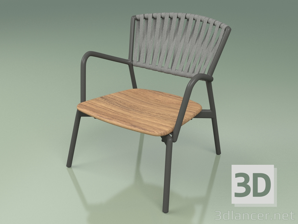 3D Modell Stuhl 127 (Gürtel Grau) - Vorschau