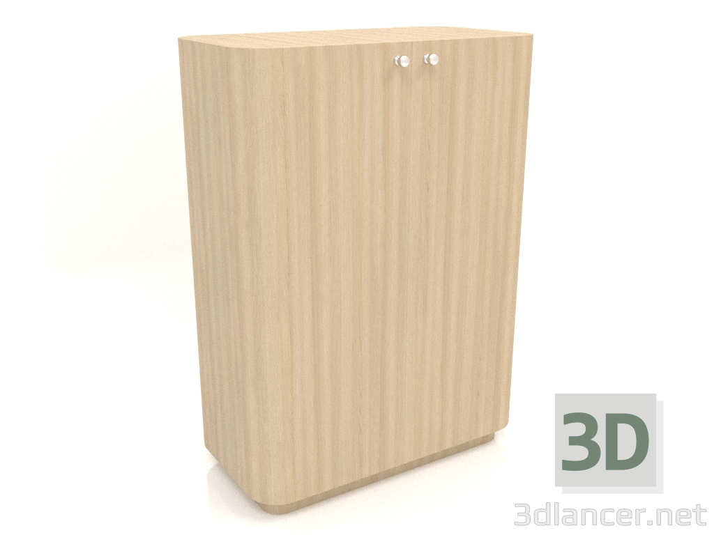 3D Modell Schrank TM 031 (760x400x1050, Holz weiß) - Vorschau