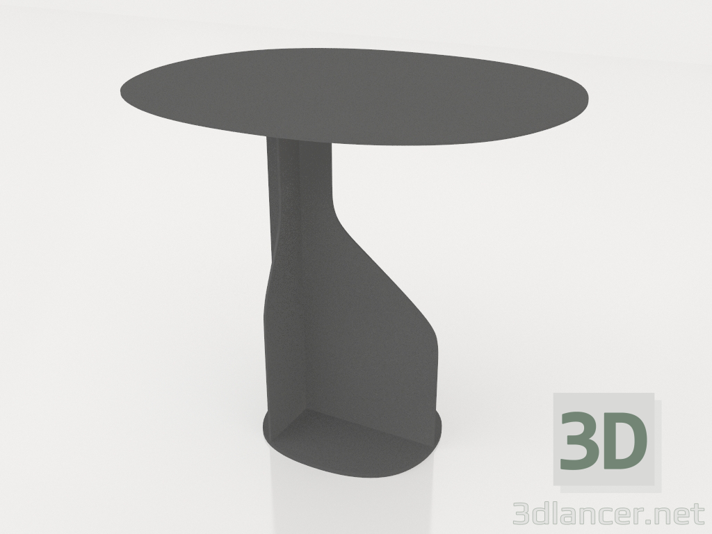 modello 3D Tavolino basso Plane L (Nero) - anteprima